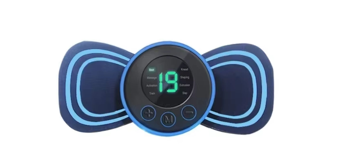 Remote Control EMS Neck Massager Mini Cervical Back Patch Stimulator Massageador Mat Portable Gel Pad Stickers Slim