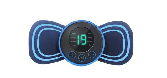 Remote Control EMS Neck Massager Mini Cervical Back Patch Stimulator Massageador Mat Portable Gel Pad Stickers Slim